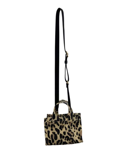 COACH（コーチ）COACH (コーチ) カーゴ トート バッグ 20・レオパード プリント ベージュの古着・服飾アイテム