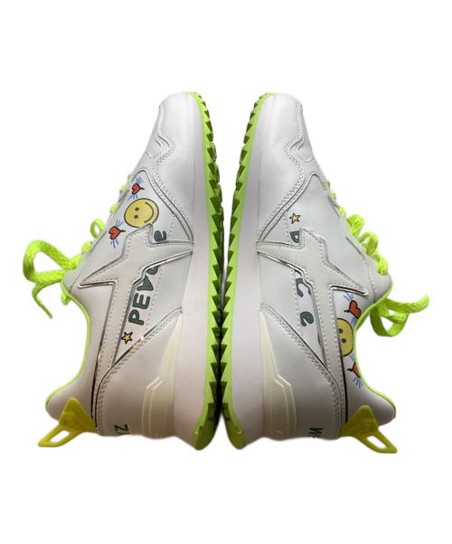 W6WZ（ウィズ）W6WZ (ウィズ) 26SS JET-M/PEACE スニーカー ホワイト サイズ:26.5の古着・服飾アイテム