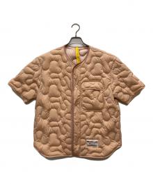 MONCLER×Salehe Bembury（モンクレール×サリーベンバリー）の古着「CAMICIA キルティング バックプリント 半袖シャツ」｜ライトピンク