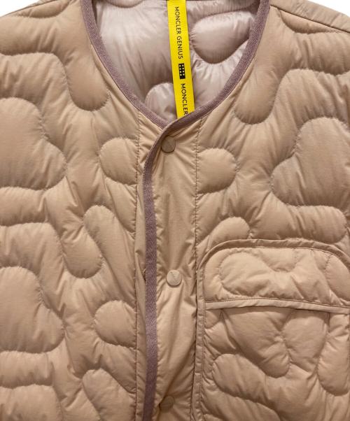 MONCLER（モンクレール）MONCLER (モンクレール) Salehe Bembury (サリーベンバリー) CAMICIA キルティング バックプリント 半袖シャツ ライトピンク サイズ:48の古着・服飾アイテム