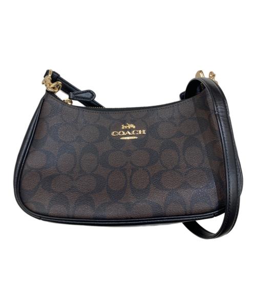 COACH（コーチ）COACH (コーチ) テリ ショルダーバッグ シグネチャー ブラウンの古着・服飾アイテム