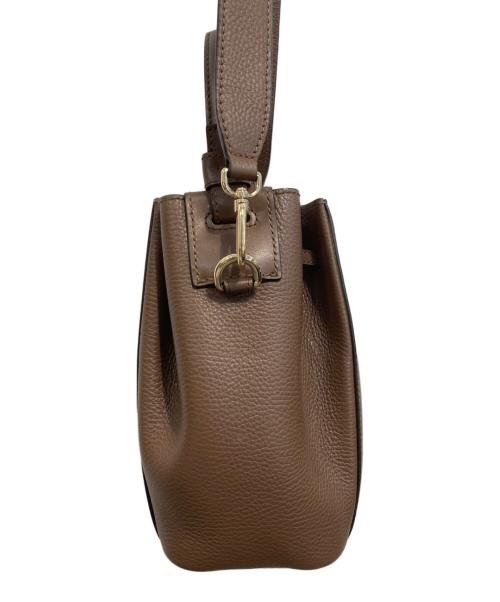FURLA（フルラ）FURLA (フルラ) MIASTELLA ミアステラ バケットバッグ ブラウンの古着・服飾アイテム