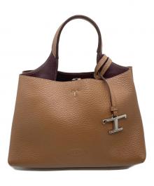 TOD'S（トッズ）の古着「Tタイムレス マイクロ /ハンドバック」｜ブラウン