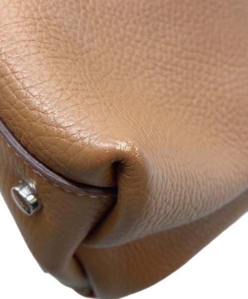 TOD'S（トッズ）TOD'S (トッズ) Tタイムレス マイクロ /ハンドバック ブラウンの古着・服飾アイテム
