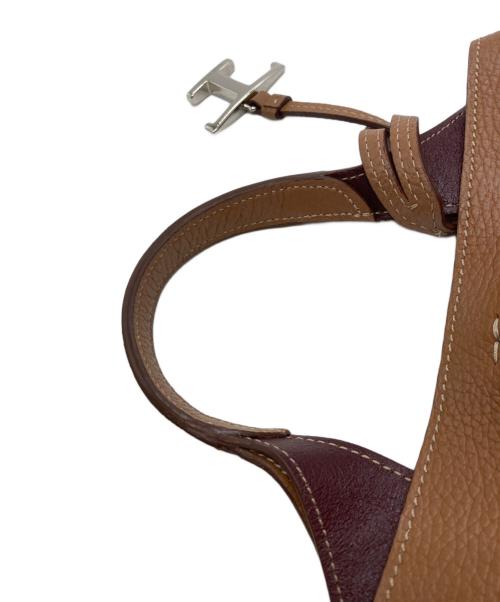 TOD'S（トッズ）TOD'S (トッズ) Tタイムレス マイクロ /ハンドバック ブラウンの古着・服飾アイテム