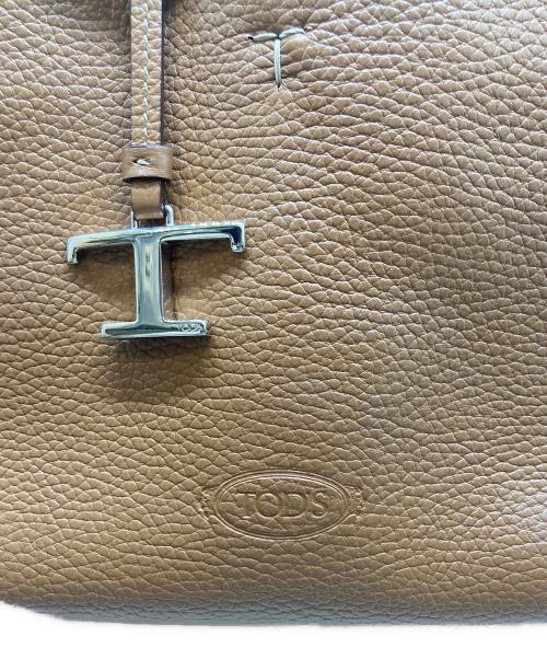 TOD'S（トッズ）TOD'S (トッズ) Tタイムレス マイクロ /ハンドバック ブラウンの古着・服飾アイテム