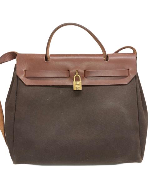 HERMES（エルメス）HERMES (エルメス) エールバッグPMショルダーバッグ ブラウンの古着・服飾アイテム
