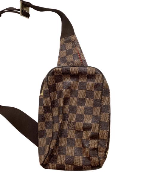 LOUIS VUITTON（ルイ ヴィトン）LOUIS VUITTON (ルイ ヴィトン) ジェロニモス ダミエ ボディバッグ ブラウン・ダークブラウンの古着・服飾アイテム