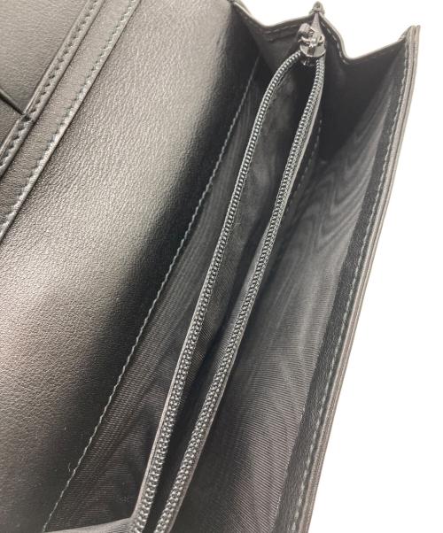 GUCCI（グッチ）GUCCI (グッチ) GGキャンバス 長財布 ブラックの古着・服飾アイテム