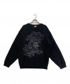 KENZOケンゾー）の古着「虎刺繍ニット」｜ブラック