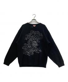 KENZO（ケンゾー）の古着「虎刺繍ニット」｜ブラック