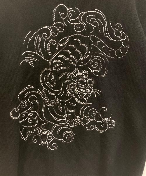 KENZO（ケンゾー）KENZO (ケンゾー) 虎刺繍ニット ブラック サイズ:Lの古着・服飾アイテム