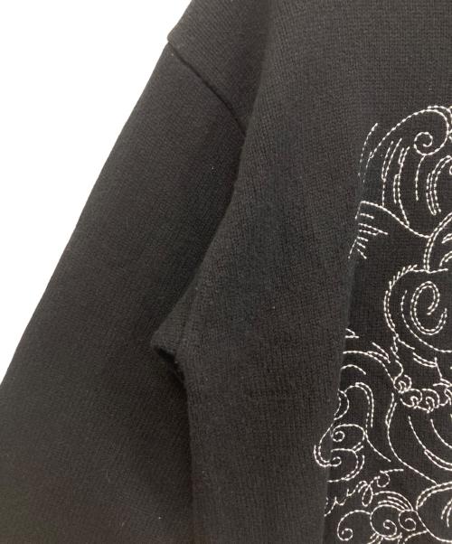KENZO（ケンゾー）KENZO (ケンゾー) 虎刺繍ニット ブラック サイズ:Lの古着・服飾アイテム
