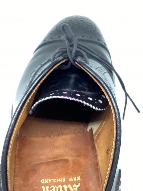 Alden（オールデン）Alden (オールデン) Medallion Tip Bal メダリオンチップシューズ ブラック サイズ:7Eの古着・服飾アイテム