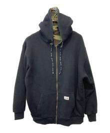 PROCLUB（プロクラブ）の古着「リバーシブル裏地サーマルパーカー」｜ブラック×オリーブ
