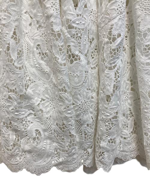 Bibiy.（ビビィ）Bibiy. (ビビィ) LOTTY LACE DRESS ホワイトレース ワンピース ホワイト サイズ:Ｍの古着・服飾アイテム