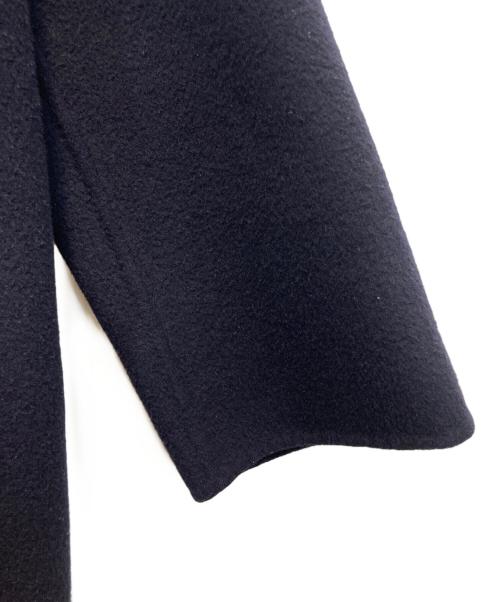 CINOH（チノ）CINOH (チノ) ウールカシミヤノーカラーコート ネイビー サイズ:38の古着・服飾アイテム
