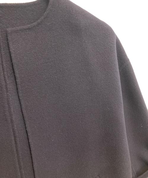 CINOH（チノ）CINOH (チノ) ウールカシミヤノーカラーコート ネイビー サイズ:38の古着・服飾アイテム