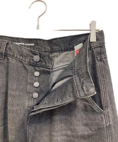 DIESEL（ディーゼル）DIESEL (ディーゼル) D-Sire-Cargo-Sデニムカーゴパンツ ブラック サイズ:23の古着・服飾アイテム