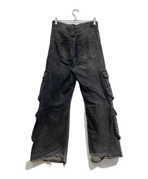 DIESEL（ディーゼル）DIESEL (ディーゼル) D-Sire-Cargo-Sデニムカーゴパンツ ブラック サイズ:23の古着・服飾アイテム