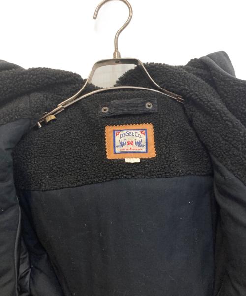 DIESEL（ディーゼル）DIESEL (ディーゼル) 裏ボアコーデュロイ切替ブルゾン ブラック サイズ:Mの古着・服飾アイテム