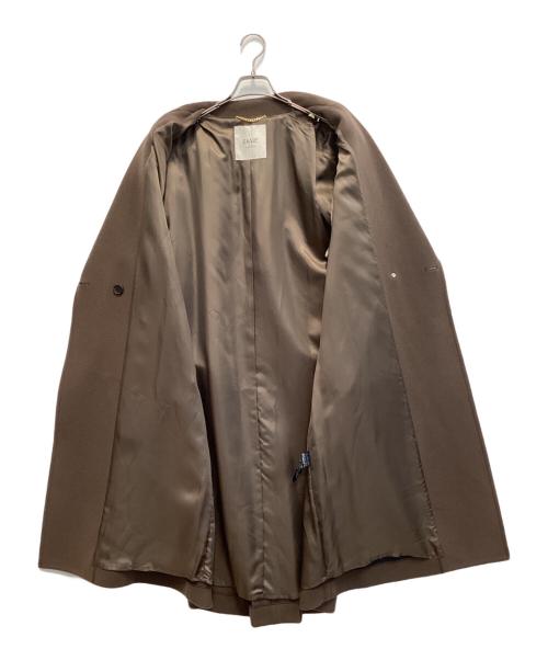 journal standard L'essage（ジャーナルスタンダード レサージュ）journal standard L'essage (ジャーナルスタンダード レサージュ) SUPER120オーバーコート ブラウン サイズ:36の古着・服飾アイテム