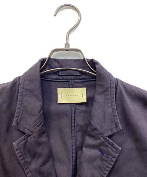 CANTATE（カンタータ）cantate (カンタータ) Theren Dye Jacket / スレン染めテーラードジャケット ナスコン サイズ:44の古着・服飾アイテム