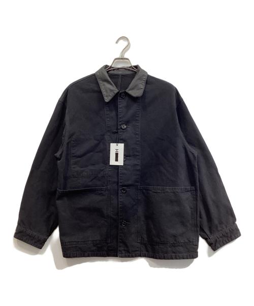 H BEAUTY&YOUTH（エイチ ビューティー&ユース）H BEAUTY&YOUTH (エイチ ビューティー&ユース) フェードレザーカラーカバーオール ブラック サイズ:UK34の古着・服飾アイテム