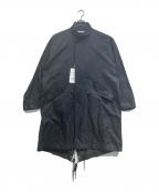seven by sevenセブンバイセブン）の古着「FISH TAIL COAT /フィッシュテールコート/モッズコート」｜ブラック