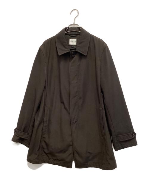 ARMANI COLLEZIONI（アルマーニ コレツィオーニ）ARMANI COLLEZIONI (アルマーニ コレツィオーニ) ハーフコート ブラウン サイズ:48の古着・服飾アイテム
