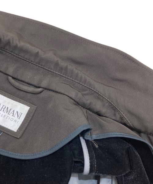 ARMANI COLLEZIONI（アルマーニ コレツィオーニ）ARMANI COLLEZIONI (アルマーニ コレツィオーニ) ハーフコート ブラウン サイズ:48の古着・服飾アイテム