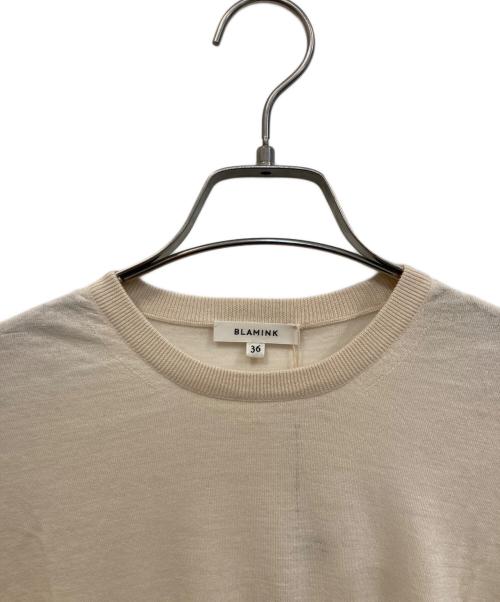 BLAMINK（ブラミンク）BLAMINK (ブラミンク) UNITED ARROWS (ユナイテッドアローズ) ウールニット ベージュ サイズ:36の古着・服飾アイテム