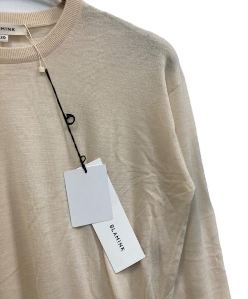 BLAMINK（ブラミンク）BLAMINK (ブラミンク) UNITED ARROWS (ユナイテッドアローズ) ウールニット ベージュ サイズ:36の古着・服飾アイテム