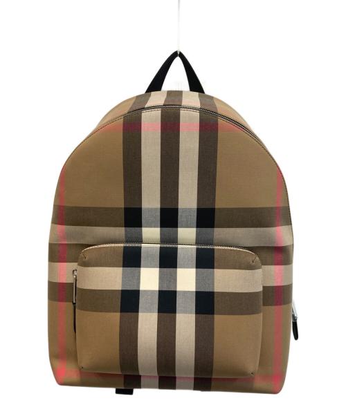 BURBERRY（バーバリー）BURBERRY (バーバリー) JEFF チェック バックパック /リュック ベージュ×ホワイトの古着・服飾アイテム