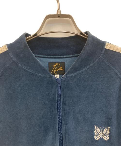 Needles（ニードルズ）Needles (ニードルズ) ベロア トラックジャケット R.C. Track Jacket ブルー サイズ:Lの古着・服飾アイテム