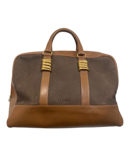 LOEWE（ロエベ）LOEWE (ロエベ) ベラスケス / ボストンバッグ ブラウン・ダークブラウンの古着・服飾アイテム