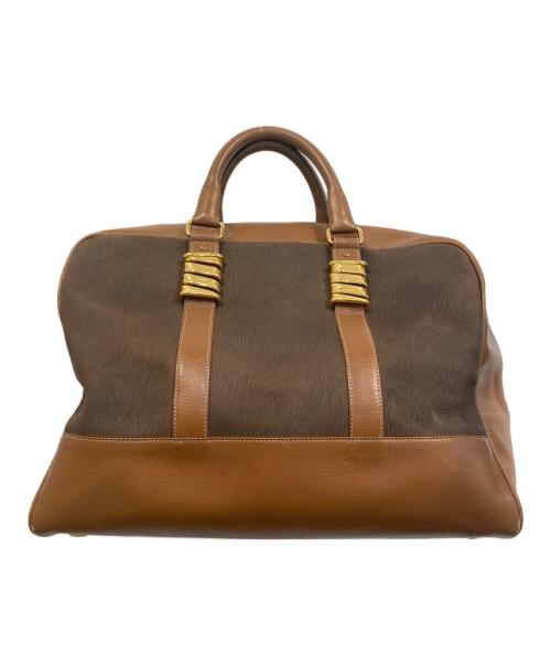 LOEWE（ロエベ）LOEWE (ロエベ) ベラスケス / ボストンバッグ ブラウン・ダークブラウンの古着・服飾アイテム