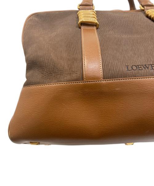 LOEWE（ロエベ）LOEWE (ロエベ) ベラスケス / ボストンバッグ ブラウン・ダークブラウンの古着・服飾アイテム