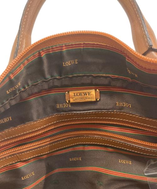 LOEWE（ロエベ）LOEWE (ロエベ) ベラスケス / ボストンバッグ ブラウン・ダークブラウンの古着・服飾アイテム