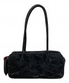 PAMEO POSEパメオポーズ）の古着「Moire Flute Bag」｜ブラック