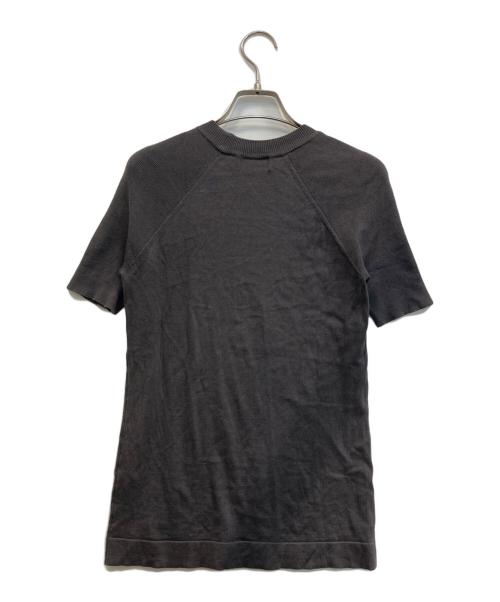 THE RERACS（ザ リラクス）THE RERACS (ザ リラクス) SLIM RIB KNIT SHORT SLEEVE / スリムリブニッ グレー サイズ:38の古着・服飾アイテム