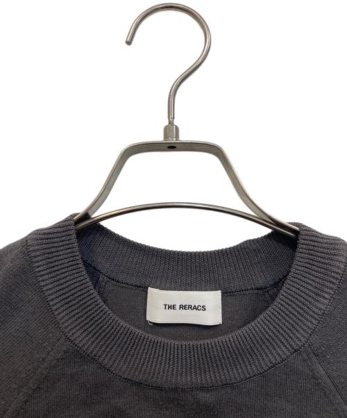 THE RERACS（ザ リラクス）THE RERACS (ザ リラクス) SLIM RIB KNIT SHORT SLEEVE / スリムリブニッ グレー サイズ:38の古着・服飾アイテム