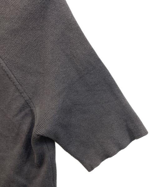 THE RERACS（ザ リラクス）THE RERACS (ザ リラクス) SLIM RIB KNIT SHORT SLEEVE / スリムリブニッ グレー サイズ:38の古着・服飾アイテム
