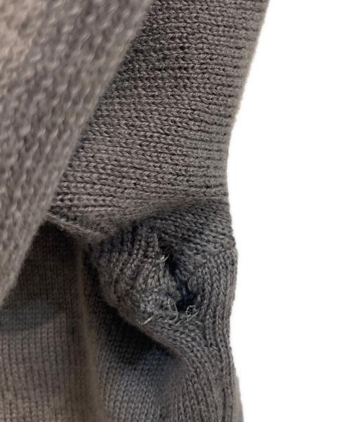 THE RERACS（ザ リラクス）THE RERACS (ザ リラクス) SLIM RIB KNIT SHORT SLEEVE / スリムリブニッ グレー サイズ:38の古着・服飾アイテム