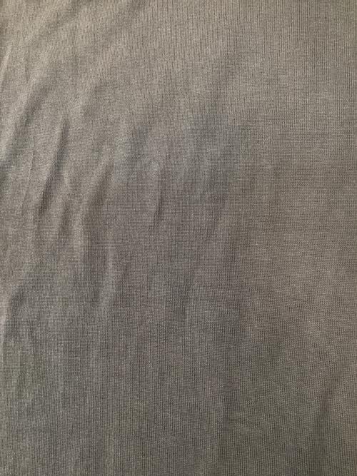 THE RERACS（ザ リラクス）THE RERACS (ザ リラクス) SLIM RIB KNIT SHORT SLEEVE / スリムリブニッ グレー サイズ:38の古着・服飾アイテム