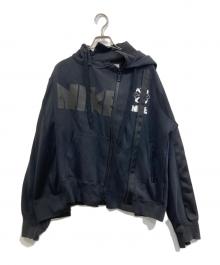 NIKE×sacai（ナイキ×サカイ）の古着「Double Zip Hoodie ダブルジップパーカー」｜ブラック