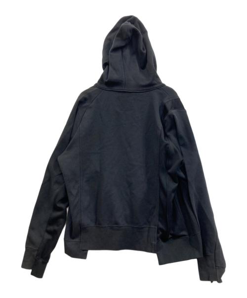 NIKE（ナイキ）NIKE (ナイキ) sacai (サカイ) Double Zip Hoodie ダブルジップパーカー ブラック サイズ:Mの古着・服飾アイテム