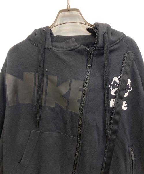NIKE（ナイキ）NIKE (ナイキ) sacai (サカイ) Double Zip Hoodie ダブルジップパーカー ブラック サイズ:Mの古着・服飾アイテム