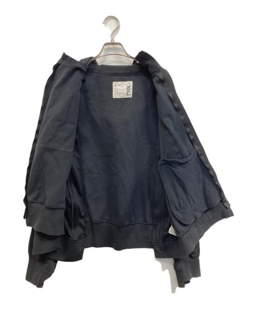 NIKE（ナイキ）NIKE (ナイキ) sacai (サカイ) Double Zip Hoodie ダブルジップパーカー ブラック サイズ:Mの古着・服飾アイテム