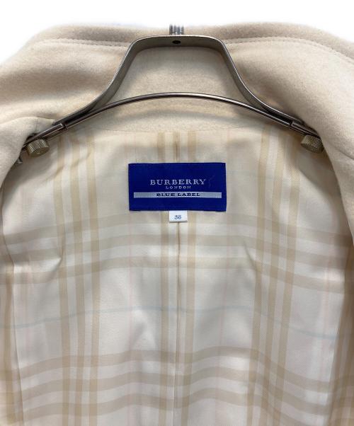 BURBERRY BLUE LABEL（バーバリー ブルー レーベル）BURBERRY BLUE LABEL (バーバリー ブルー レーベル) アンゴラウール混ショートジャケット アイボリー サイズ:Mの古着・服飾アイテム